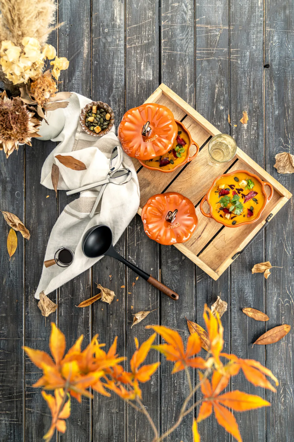Staub Minigryder|Spisestue > Ceramique Cocotte Græskar 15 cm/0,7 L,