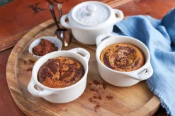 Staub Ceramique Cocotte-sæt 4 stk. Ø10 cm/0,2 L, Elfenben-Hvid