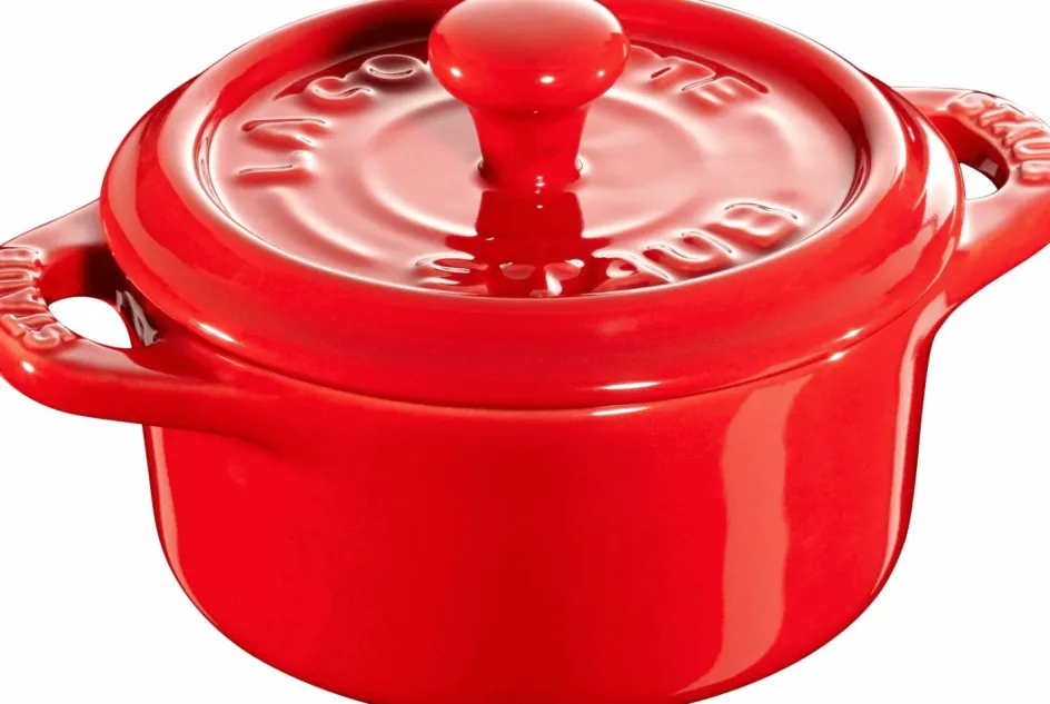 Clearance Staub Ceramique Mini Cocotte 11 cm/0,25 L, Kirsebærrød