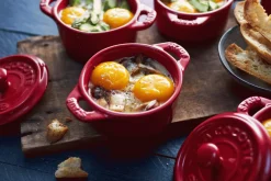 Online Ceramique Mini Cocotte 10 cm/0,25 L, Kirsebærrød Gryder Og Kasseroller