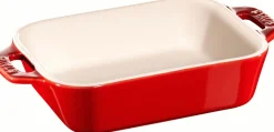 Clearance Ceramique Ovnfast Fad 11x14 cm, Kirsebærrød Spisestue|Fade