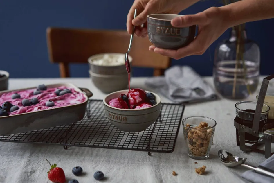 Sale Staub Ceramique Ovnfast Fad 3 stk, Antikgrå