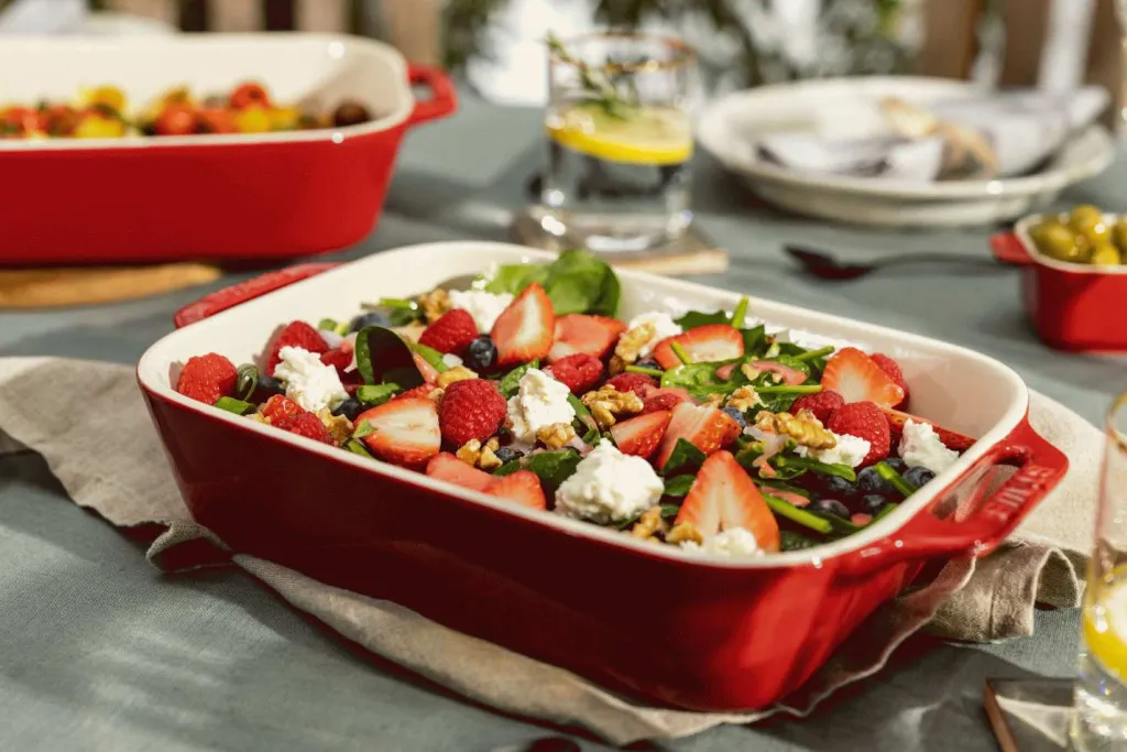 Staub Spisestue|Fade > Ceramique Ovnfast Fad 24x34 cm, Kirsebærrød