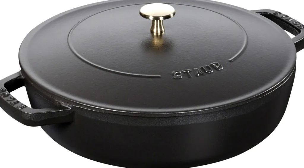 Hot Chistera Støbejern Sautepande 28 cm, Sort Pander