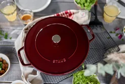 Outlet Staub Chistera Støbejernssauterpande 28 cm, Grenadine