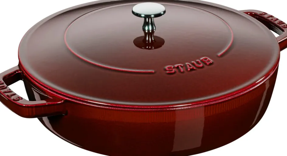 Outlet Staub Chistera Støbejernssauterpande 28 cm, Grenadine
