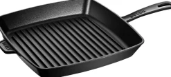 Hot Staub Grill Pans Grillpande , Sort
