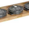 New Staub Holder til 3 Mini Cocotter, Bambus