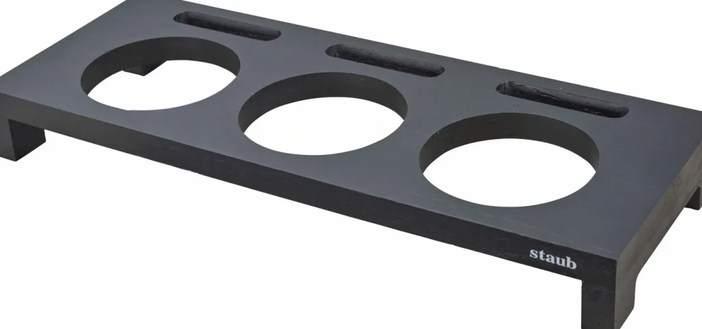 Discount Holder til 3 Mini Cocotter, Fibertræ Tilbehør Til Gryder Og Pander