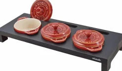 Discount Holder til 3 Mini Cocotter, Fibertræ Tilbehør Til Gryder Og Pander