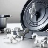 Outlet Staub Knop Fisk 4 cm, Rustfrit Stål