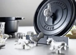 Outlet Staub Knop Fisk 4 cm, Rustfrit Stål