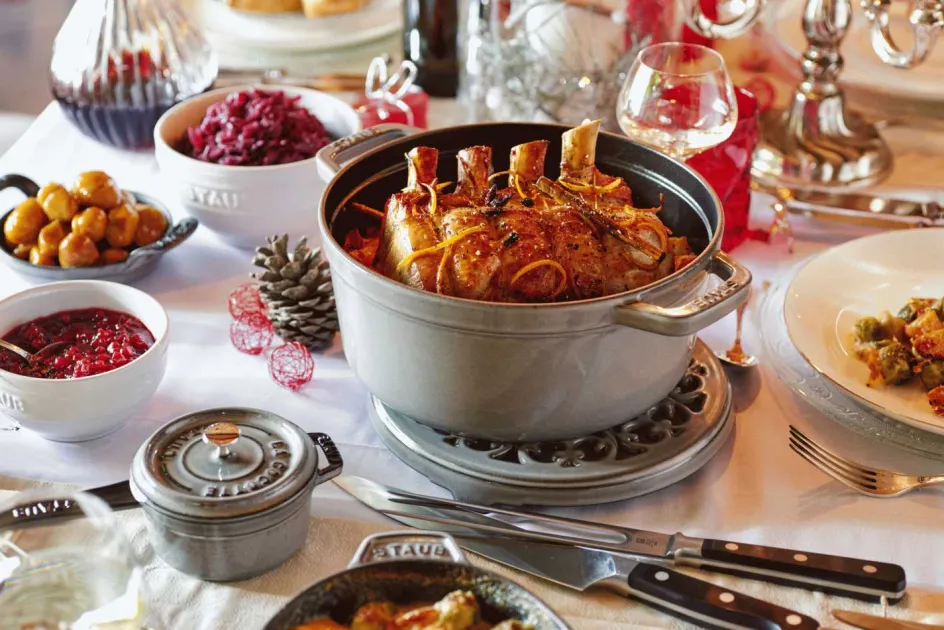 Hot Staub La Cocotte Cocotte 34 cm/12,5 L, Grafitgrå