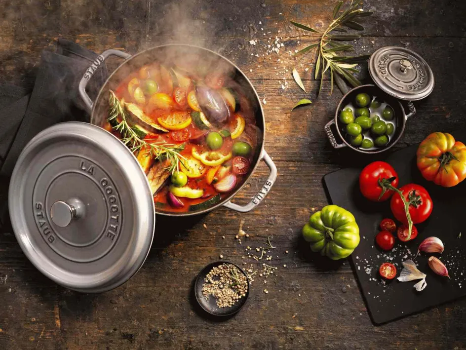 Hot Staub La Cocotte Cocotte 34 cm/12,5 L, Grafitgrå
