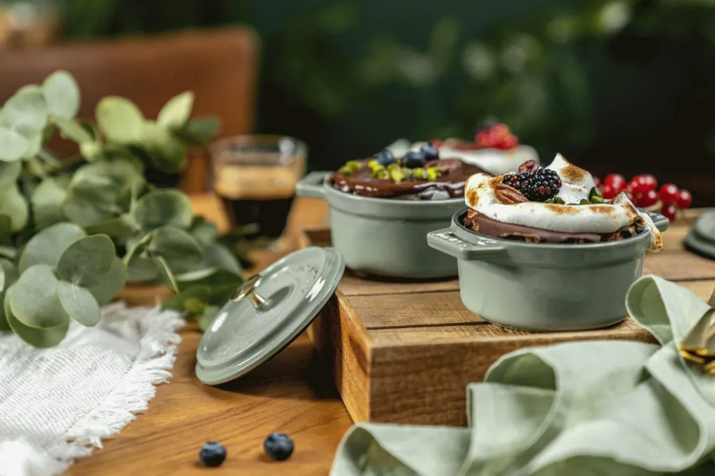 Staub Gryder Og Kasseroller > La Cocotte Mini Cocotte 10 cm/0,25 L, Eukalyptus