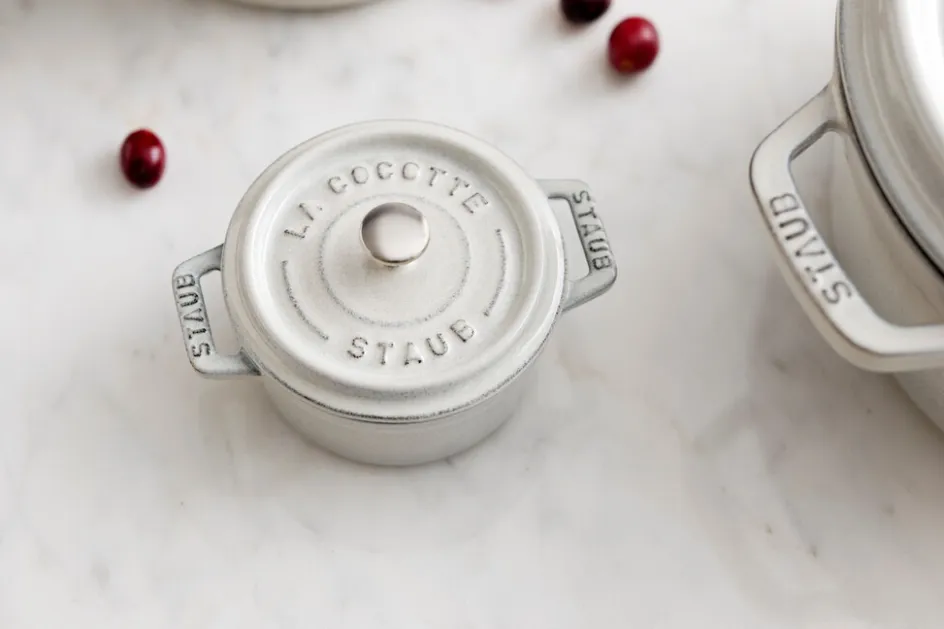 Outlet Staub La Cocotte Minigryde 10 cm/0,25 L, Hvid Trøffel