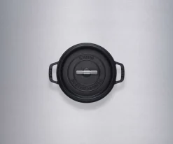 Clearance Staub La Cocotte Støbejernsgryde 24 cm/3,8 L, Sort/Krom