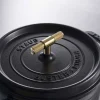 Best Staub La Cocotte Støbejernsgryde 24 cm/3,8 L, Sort/Messing