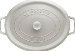 New Staub La Cocotte Støbejernsgryde 27 cm/3,2 L, Hvid Trøffel