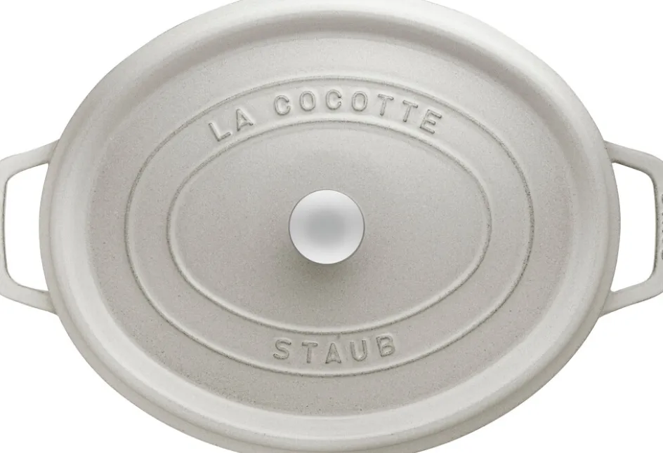 New Staub La Cocotte Støbejernsgryde 27 cm/3,2 L, Hvid Trøffel