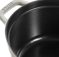 New Staub La Cocotte Støbejernsgryde 27 cm/3,2 L, Hvid Trøffel