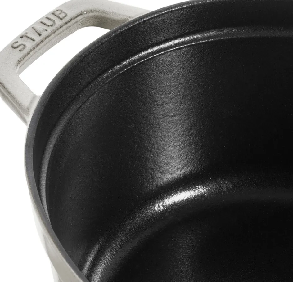 New Staub La Cocotte Støbejernsgryde 27 cm/3,2 L, Hvid Trøffel