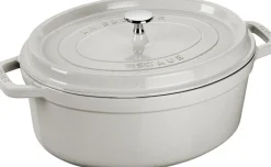 Sale La Cocotte Støbejernsgryde 37 cm/8 L, Hvid Trøffel Gryder Og Kasseroller