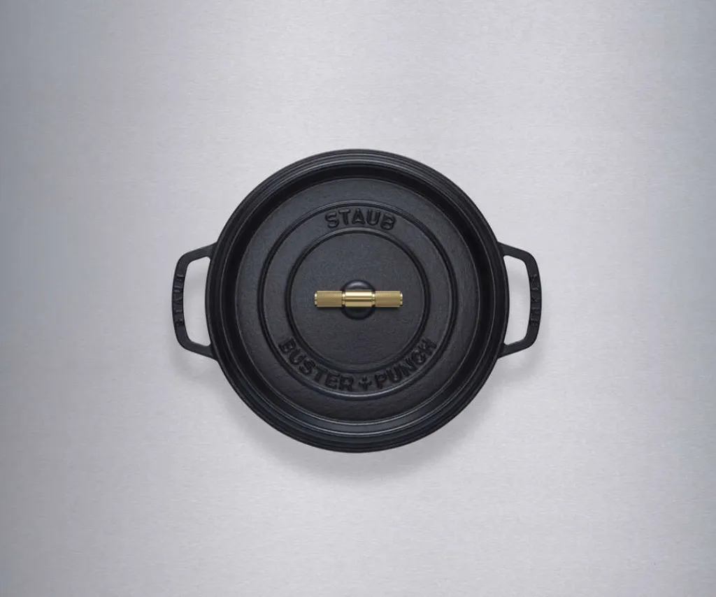 Online La Cocotte Støbejernsgryde 28 cm/6,75 L, Sort/Messing Gryder Og Kasseroller