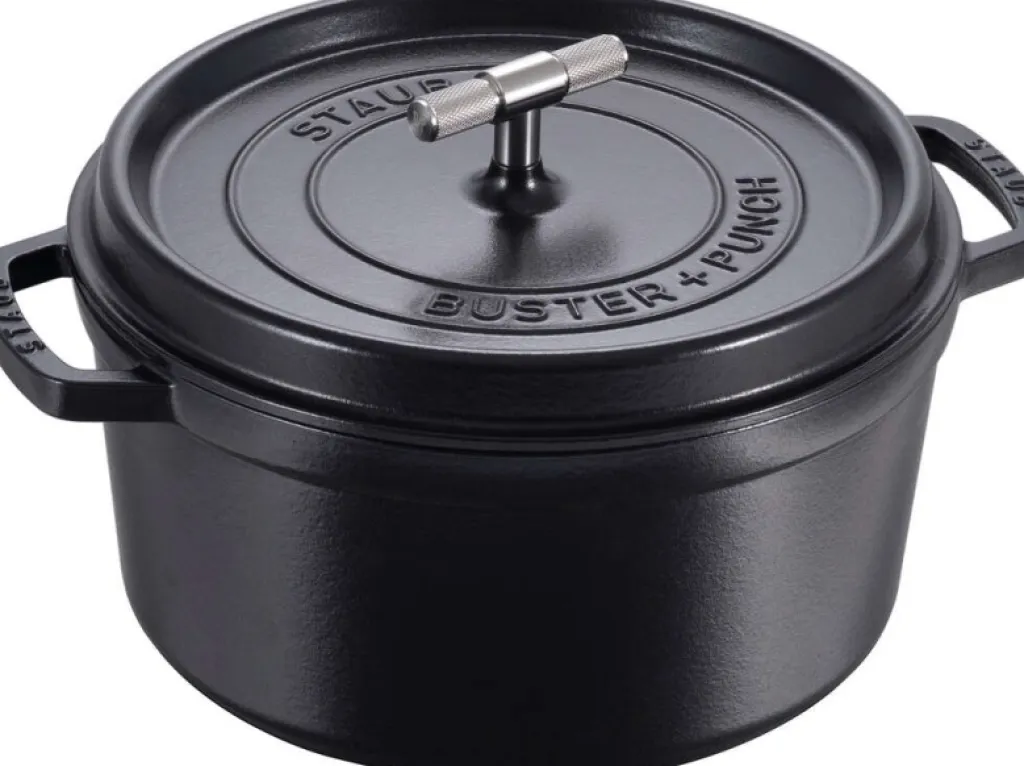 Staub Gryder Og Kasseroller > La Cocotte Støbejernsgryde 28 cm/6,75 L, Sort/Krom