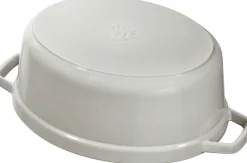 Staub La Cocotte Støbejernsgryde 31 cm/5,5 L, Hvid Trøffel