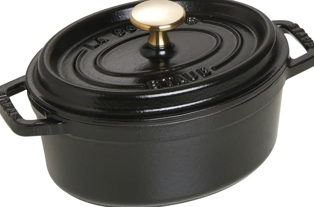 Staub Gryder Og Kasseroller > Oval Støbejerngryde 17 cm/1 L, Sort