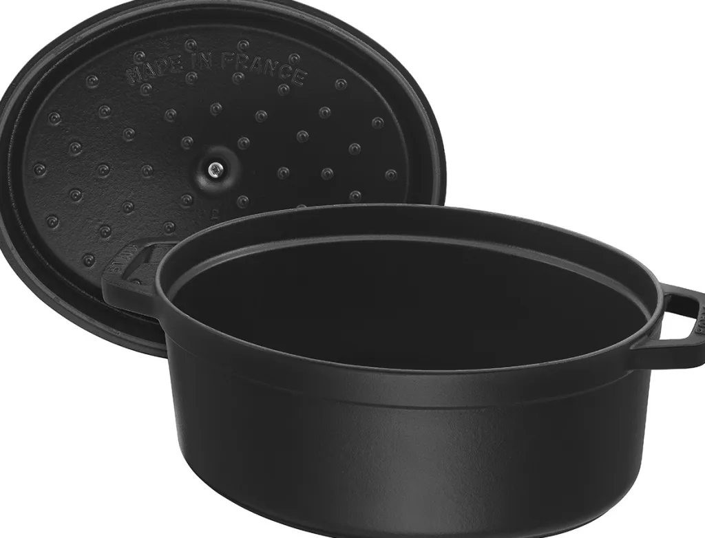 Staub Gryder Og Kasseroller > Oval Støbejerngryde 17 cm/1 L, Sort