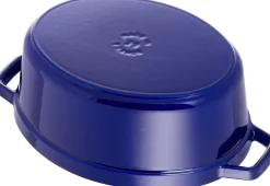 Best Staub Oval Støbejernsgryde 33 cm/6,7 L, Mørkeblå