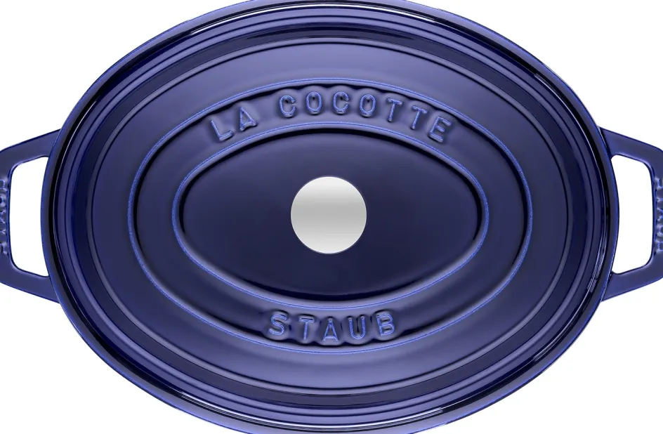 Best Staub Oval Støbejernsgryde 33 cm/6,7 L, Mørkeblå