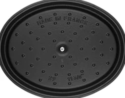 Hot Staub Oval Støbejernsgryde 31 cm/5,5 L, Sort