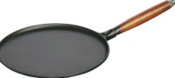 Hot Pandekagepande m. Træhåndtag 28 cm, Sort Pander