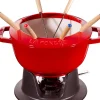 Clearance Staub Specialties Fonduesæt 20 cm, Kirsebærrød
