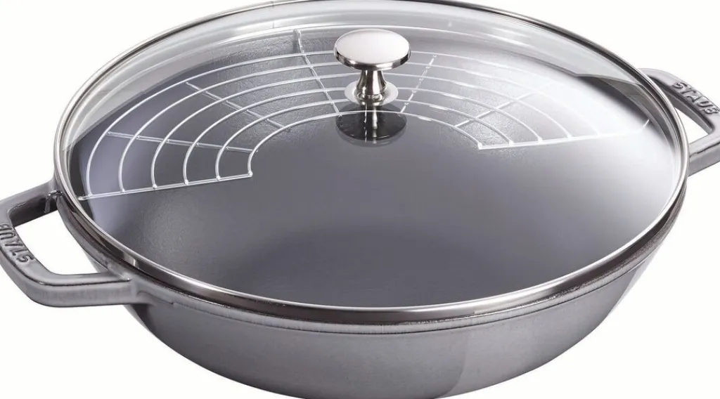 Outlet Specialties Wok m. Glaslåg 30 cm, Grafitgrå Pander