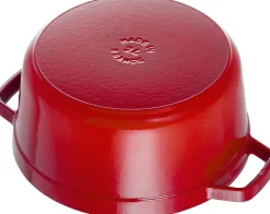 Outlet Staub Støbejerngryde Ø24 cm/3,8 L, Rød
