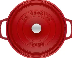 Outlet Staub Støbejerngryde Ø24 cm/3,8 L, Rød