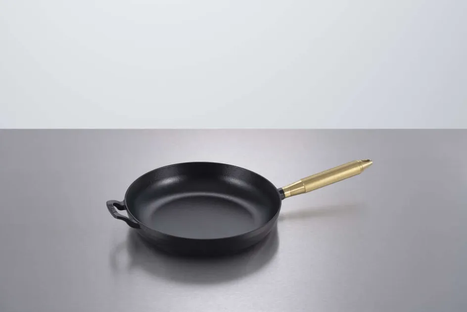 Online Staub Støbejernspande 28 cm, Sort/Messing