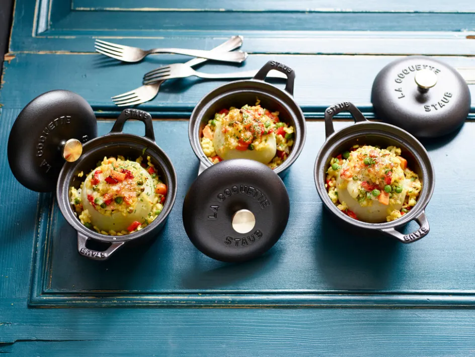 New Staub Vintage Line La Coquette 12 cm/0,5 L, Sort