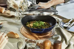 Sale Wok m. Glaslåg 30 cm, Mørkeblå Pander