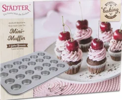 Clearance Muffinplade t. 24 stk, Stål Bageforme