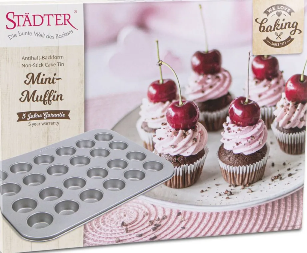 Clearance Muffinplade t. 24 stk, Stål Bageforme