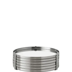 New AJ Glasbakker Ø8,5 cm 6 stk, Rustfrit Stål Glasbrikker