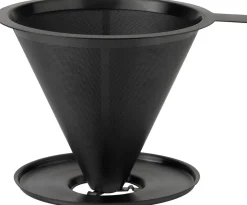 Outlet Nohr Slow Brew Tragt med Filter, Black Metallic Stempelkander
