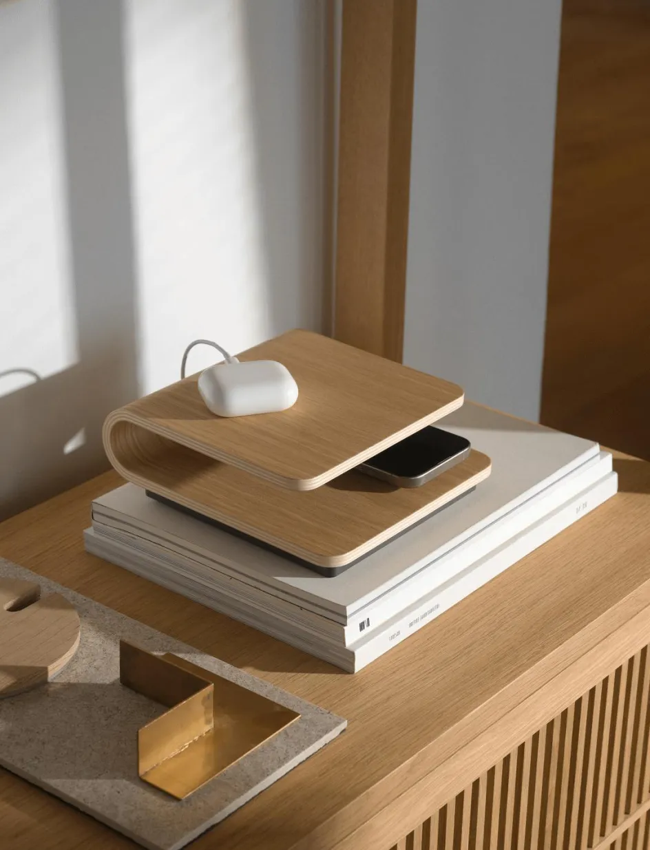 Sale Stelton Ro Trådløs Oplader, Eg