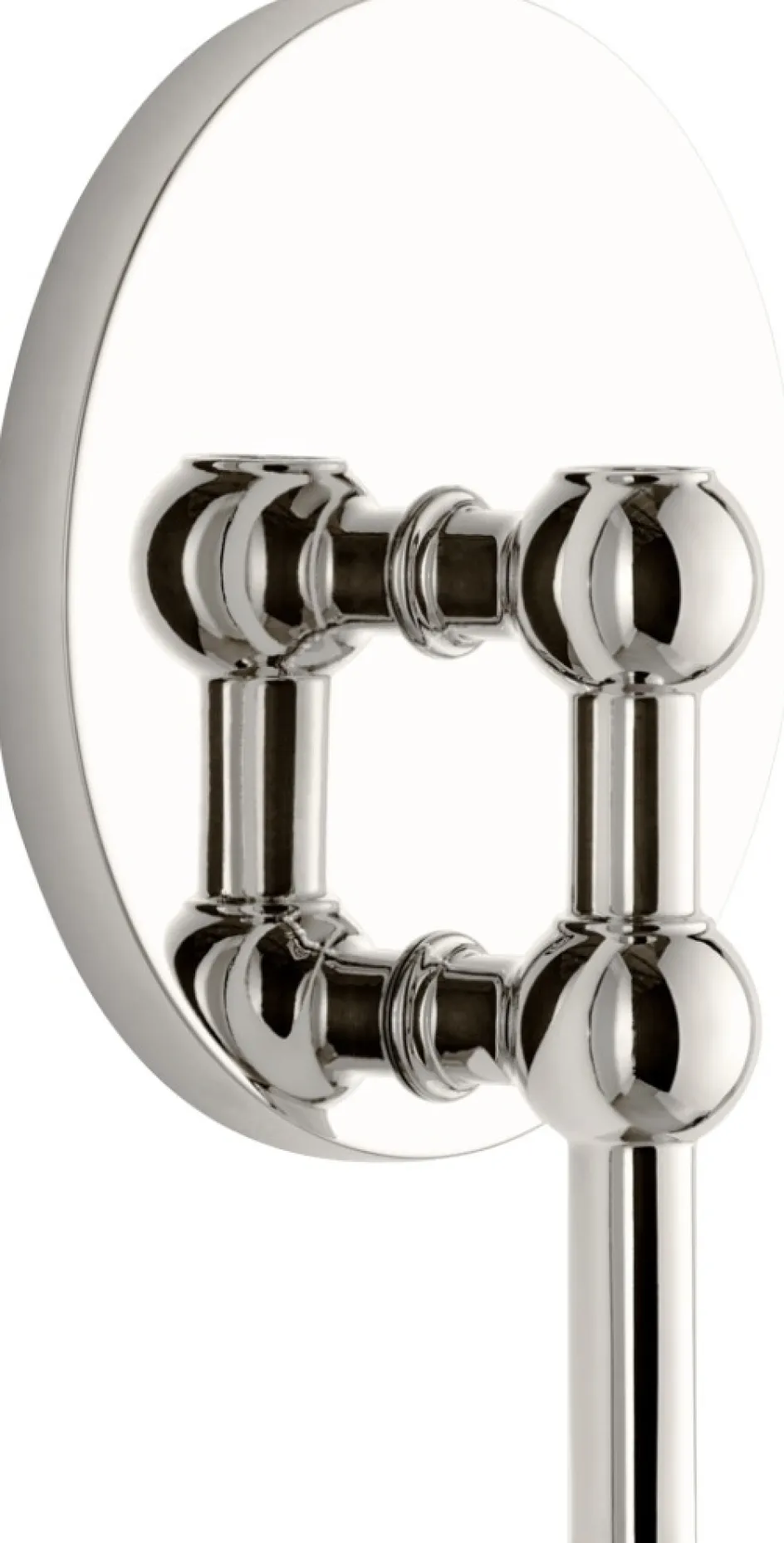 New Stoff Nagel Vægophæng Lysestage H14,5 cm, Krom