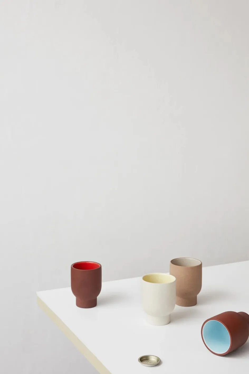 Studio About Clayware Kop 2 stk. 28 cl, Sand/Grå